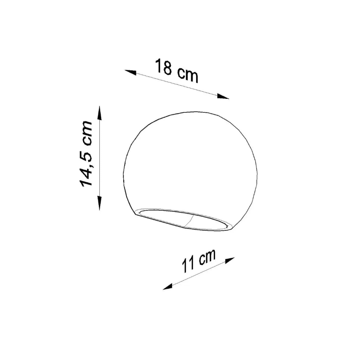 Applique murale LED blanche en céramique blanc froid 4000K — vue 8