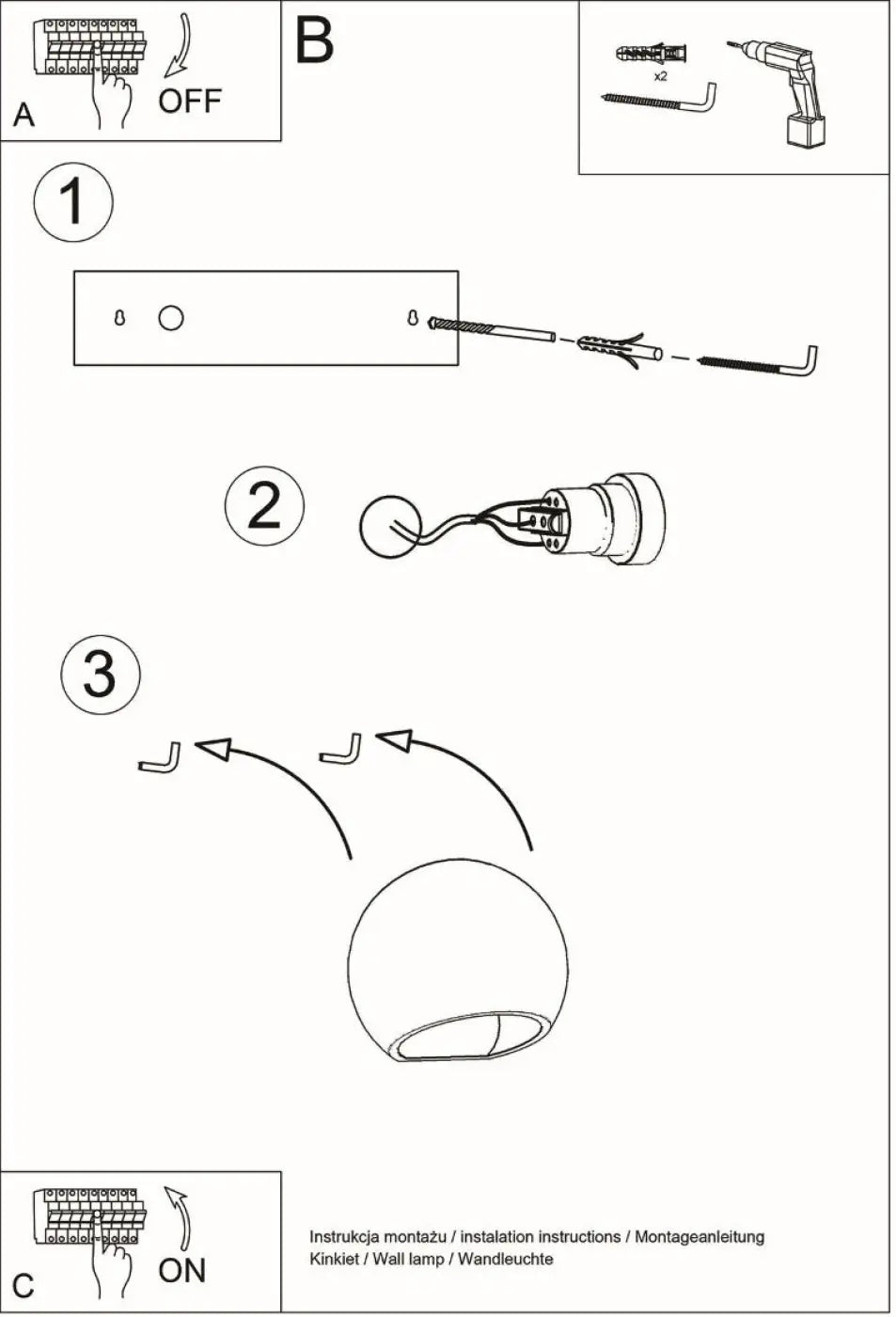 Applique murale LED blanche en céramique blanc froid 4000K — vue 9