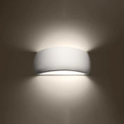 Applique murale LED blanche en céramique style scandinave — vue 1