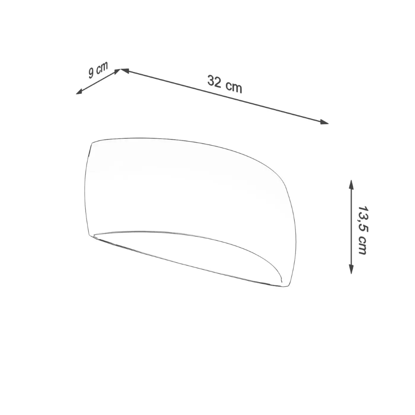 Applique murale LED blanche en céramique style scandinave — vue 7