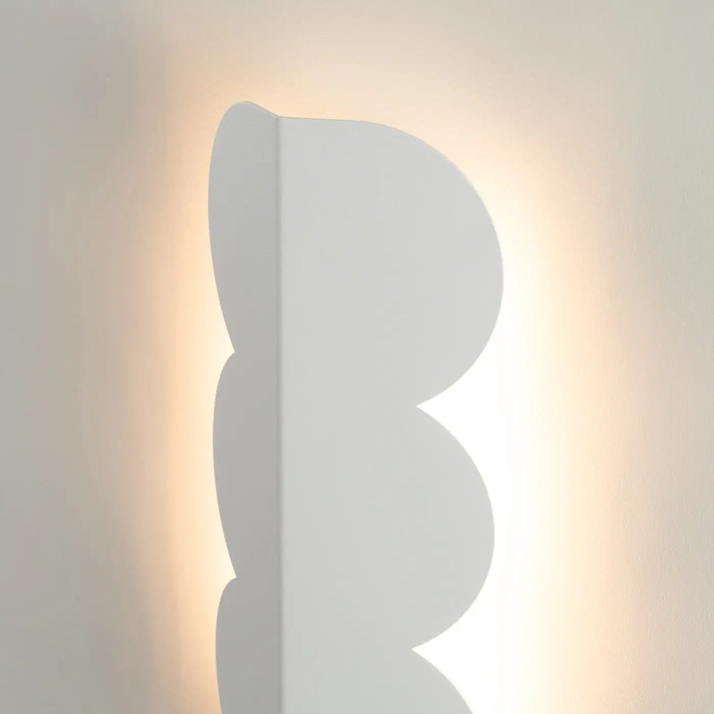 Applique murale LED blanche en résine forme biscuit — vue 5