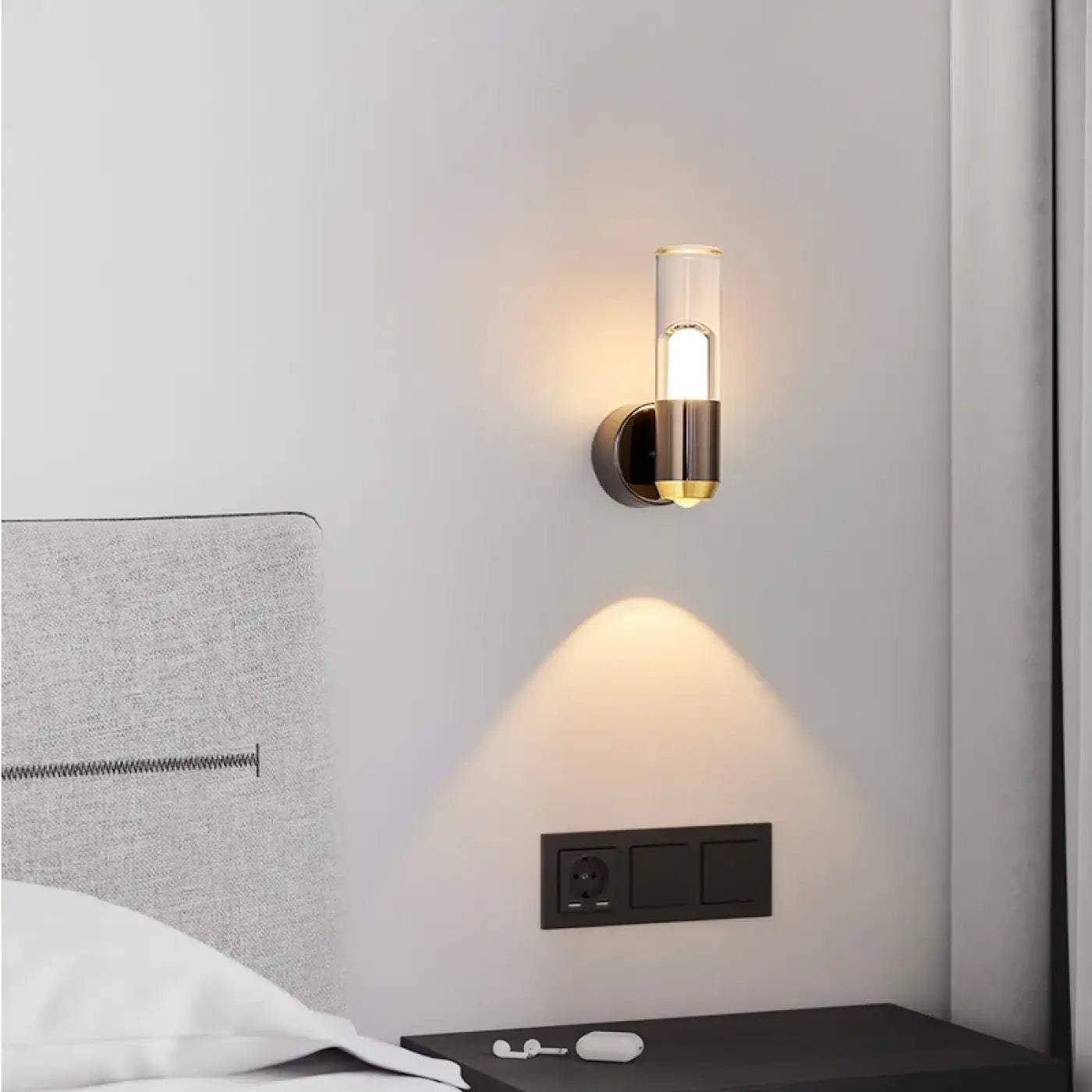 Applique murale LED blanche pour tête de lit scandinave — vue 1