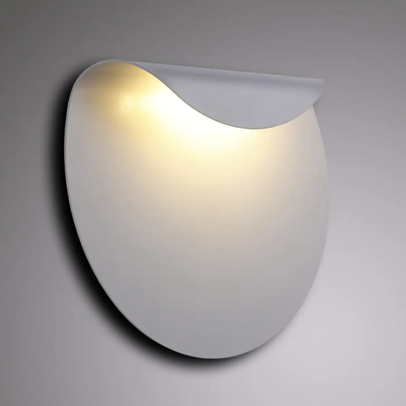 Applique murale LED blanche ronde en métal scandinave — vue 2
