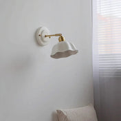 Applique murale LED blanche ronde plate minimaliste — vue 2