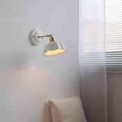 Applique murale LED blanche ronde plate minimaliste — vue 4