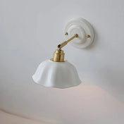 Applique murale LED blanche ronde plate minimaliste — vue 5