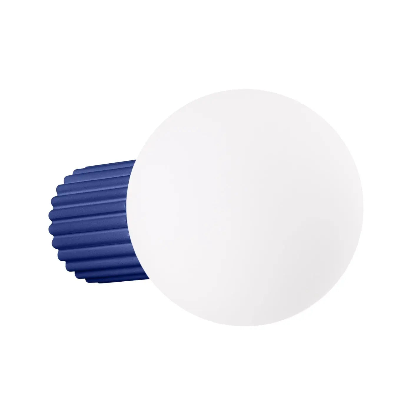 Applique murale LED bleu ultramarine globe opalin — vue 8
