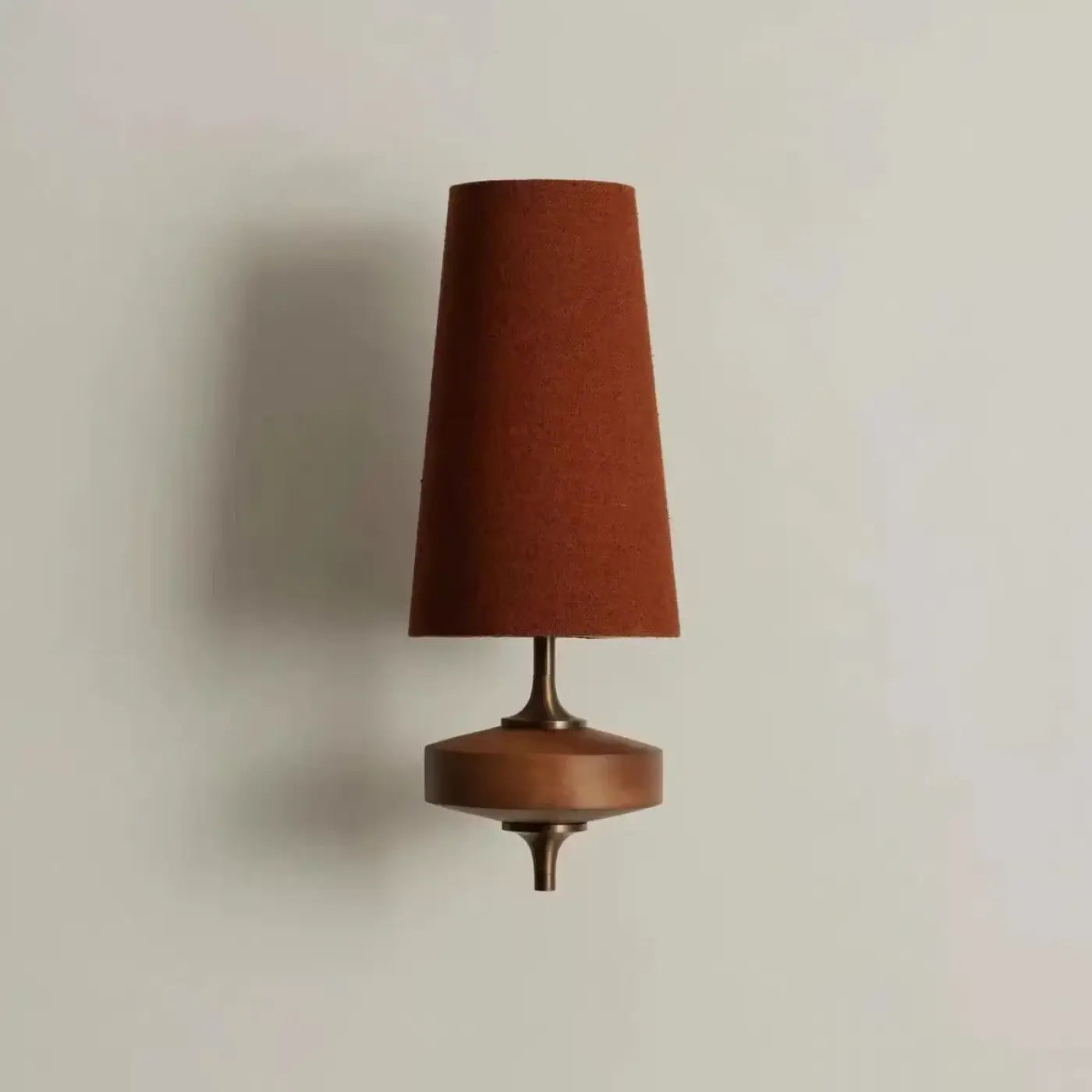 Applique murale LED bois et abat-jour en tissu coloré — vue 4
