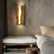 Applique murale LED bois et acrylique scandinave IP65 — vue 3