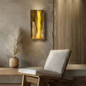 Applique murale LED bois et acrylique scandinave IP65 — vue 4