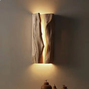Applique murale LED bois et acrylique scandinave IP65 — vue 5