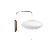 Applique murale LED bois et tissu abat-jour japandi — vue 3