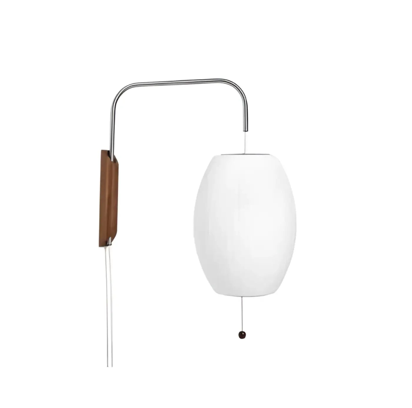 Applique murale LED bois et tissu abat-jour japandi — vue 5
