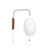 Applique murale LED bois et tissu abat-jour japandi — vue 5
