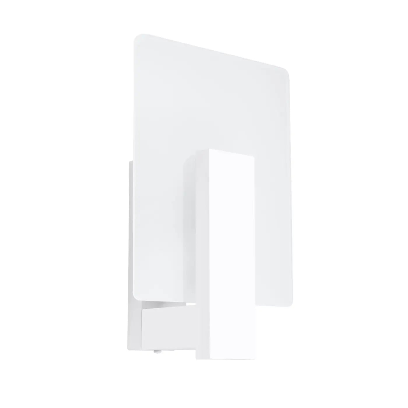 Applique murale LED bois et verre blanche style scandinave — vue 3