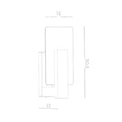 Applique murale LED bois et verre blanche style scandinave — vue 7