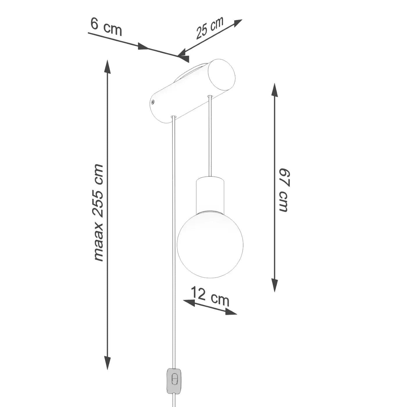 Applique murale LED bois et verre style scandinave — vue 13