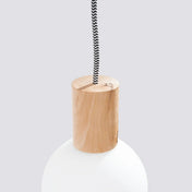 Applique murale LED bois et verre style scandinave — vue 7