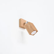 Applique murale LED bois naturel style scandinave GU10 — vue 2