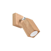 Applique murale LED bois naturel style scandinave GU10 — vue 3