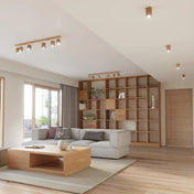 Applique murale LED bois naturel style scandinave GU10 — vue 4
