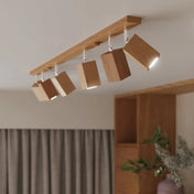 Applique murale LED bois naturel style scandinave GU10 — vue 6