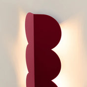 Applique murale LED bordeaux en résine 2 lumières — vue 6