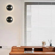 Applique murale LED boule en métal doré style industriel — vue 7