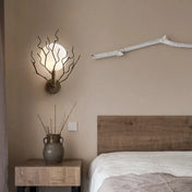 Applique murale LED branches et globe blanc ou noir — vue 3