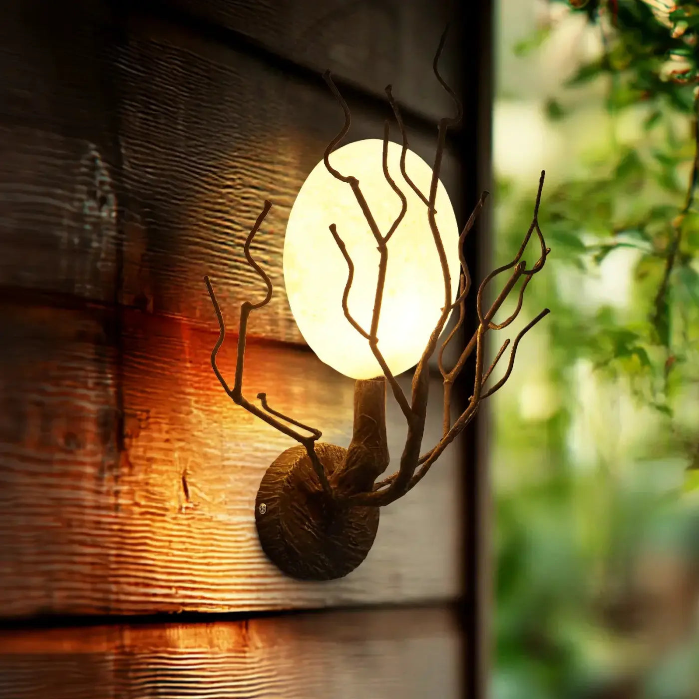 Applique murale LED branches et globe blanc ou noir — vue 4