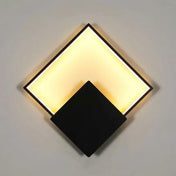 Applique murale LED carrée noire en aluminium 21 W — vue 3