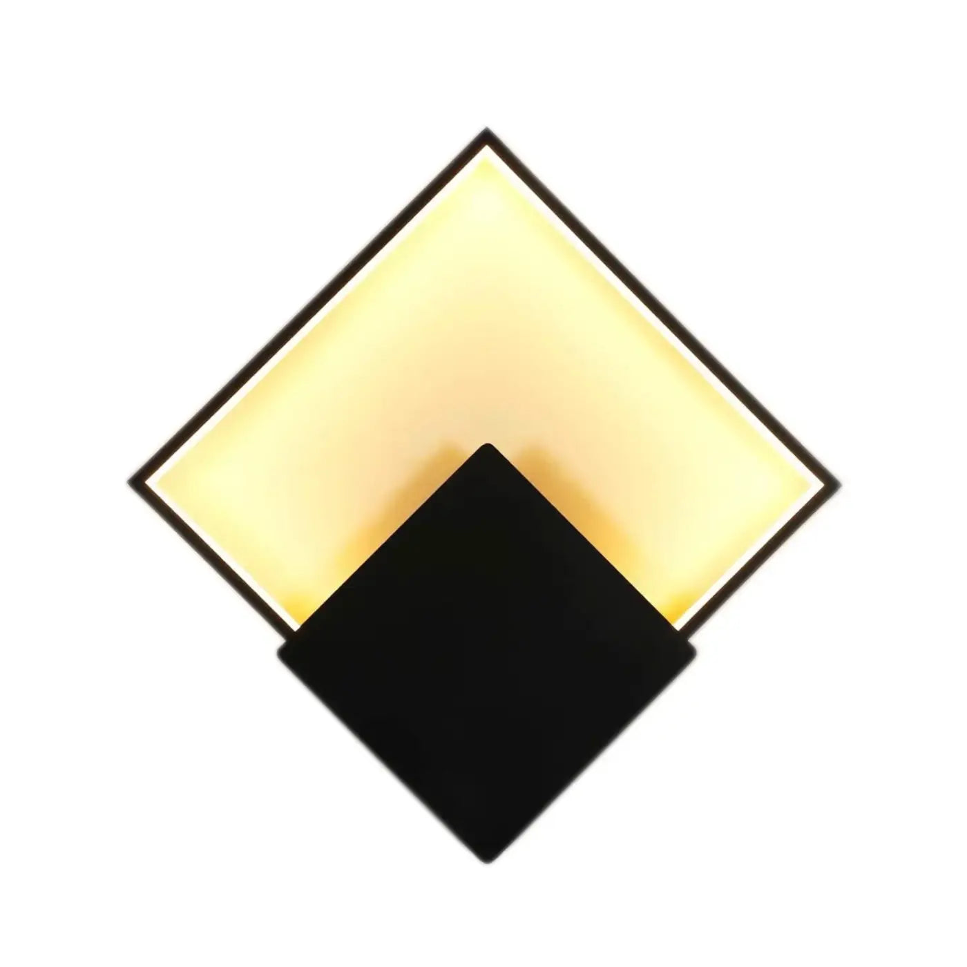 Applique murale LED carrée noire en aluminium 21 W — vue 4