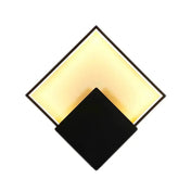 Applique murale LED carrée noire en aluminium 21 W — vue 4