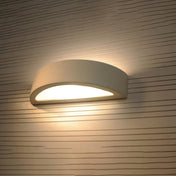 Applique murale LED céramique blanche courbée — vue 3
