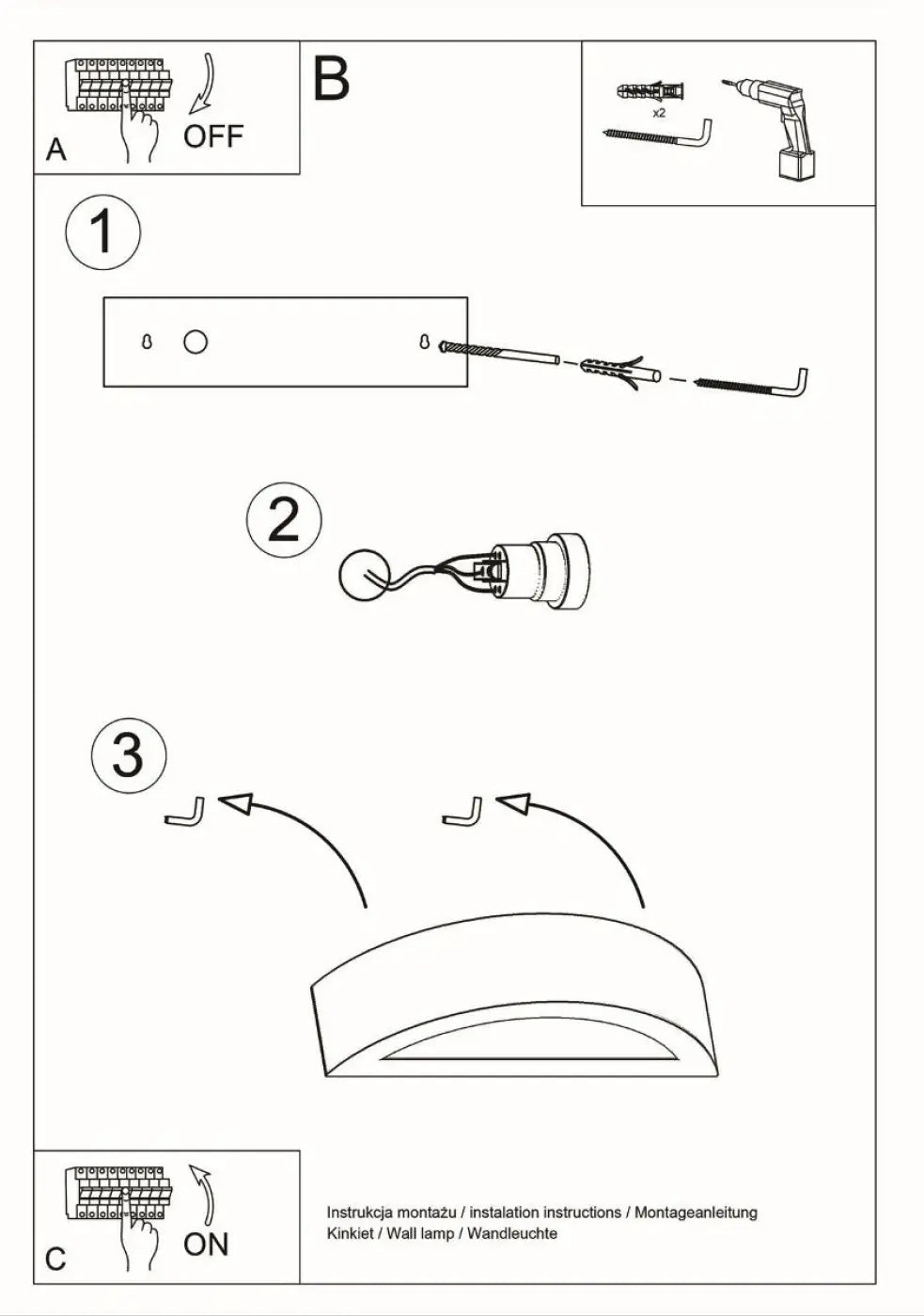 Applique murale LED céramique blanche courbée — vue 9