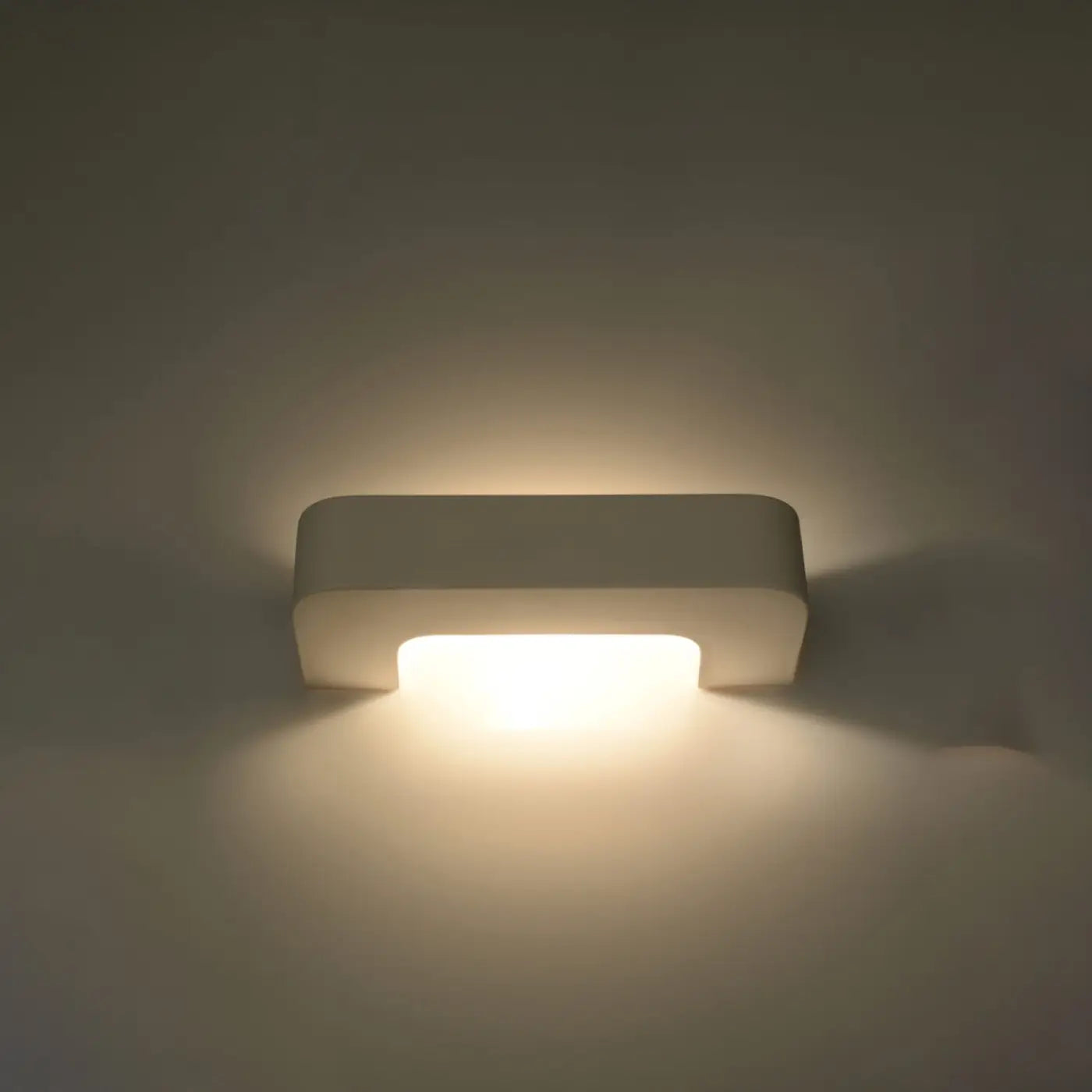 Applique murale LED céramique blanche horizontale — vue 3