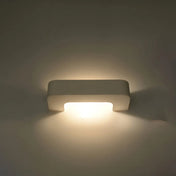 Applique murale LED céramique blanche horizontale — vue 3