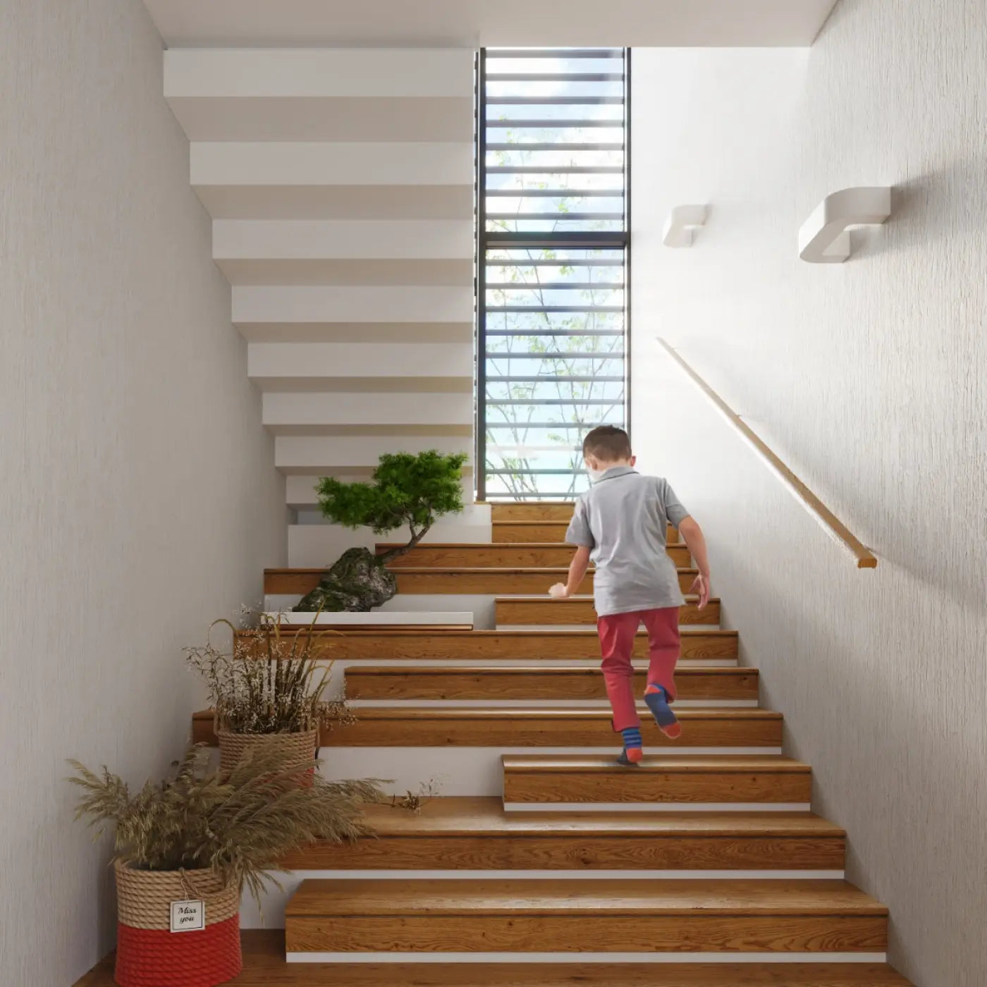 Applique murale LED céramique blanche horizontale — vue 5