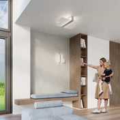 Applique murale LED chrome et verre 2 lumières design — vue 5