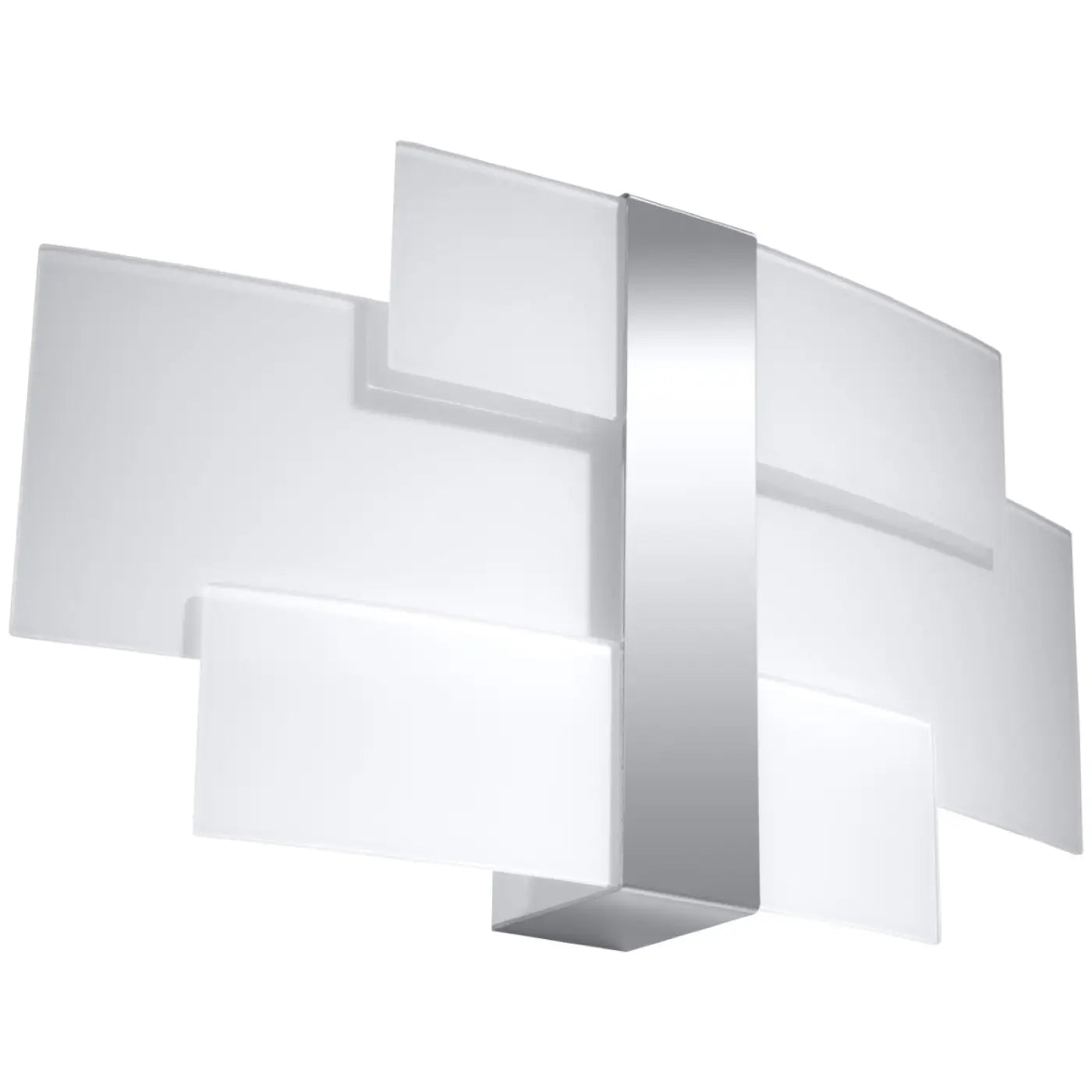 Applique murale LED chrome géométrique 2 lumières G9 — vue 3