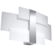Applique murale LED chrome géométrique 2 lumières G9 — vue 3