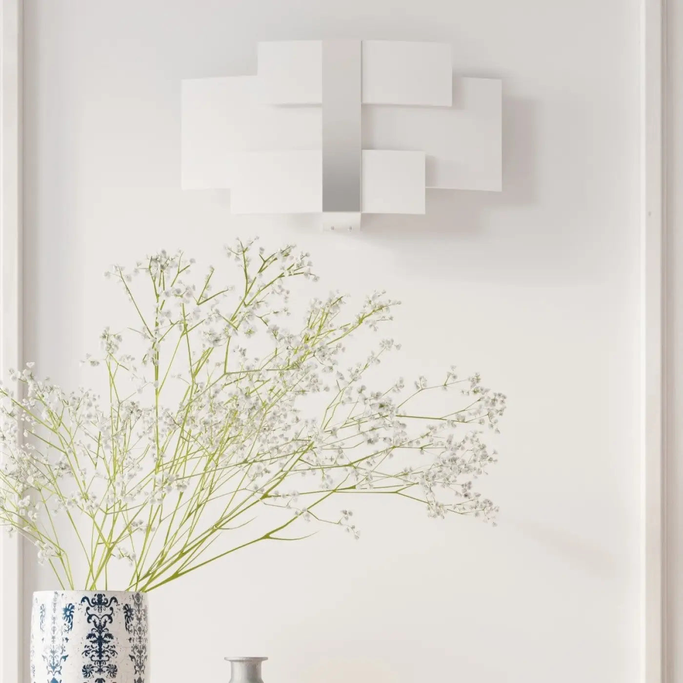 Applique murale LED chrome géométrique 2 lumières G9 — vue 6