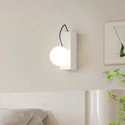 Applique murale LED colorée à boule blanche scandinave — vue 2