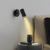 Applique murale LED compacte en aluminium noir ou blanc — vue 1