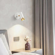 Applique murale LED compacte en aluminium noir ou blanc — vue 3