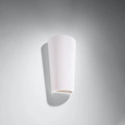 Applique murale LED conique en céramique et verre blanche — vue 2