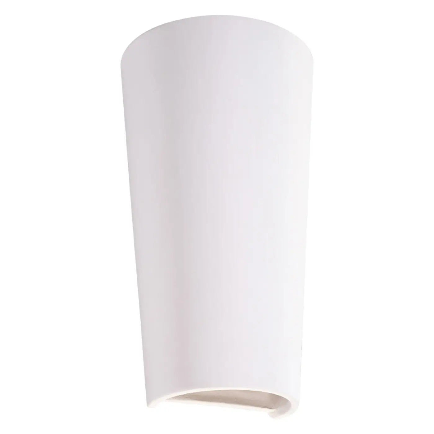 Applique murale LED conique en céramique et verre blanche — vue 3