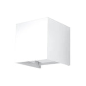 Applique murale LED cube blanche en aluminium IP54 — vue 6