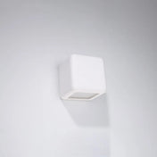 Applique murale LED cubique en céramique et verre blanche — vue 2