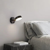 Applique murale LED cylindre orientable noir et doré — vue 8